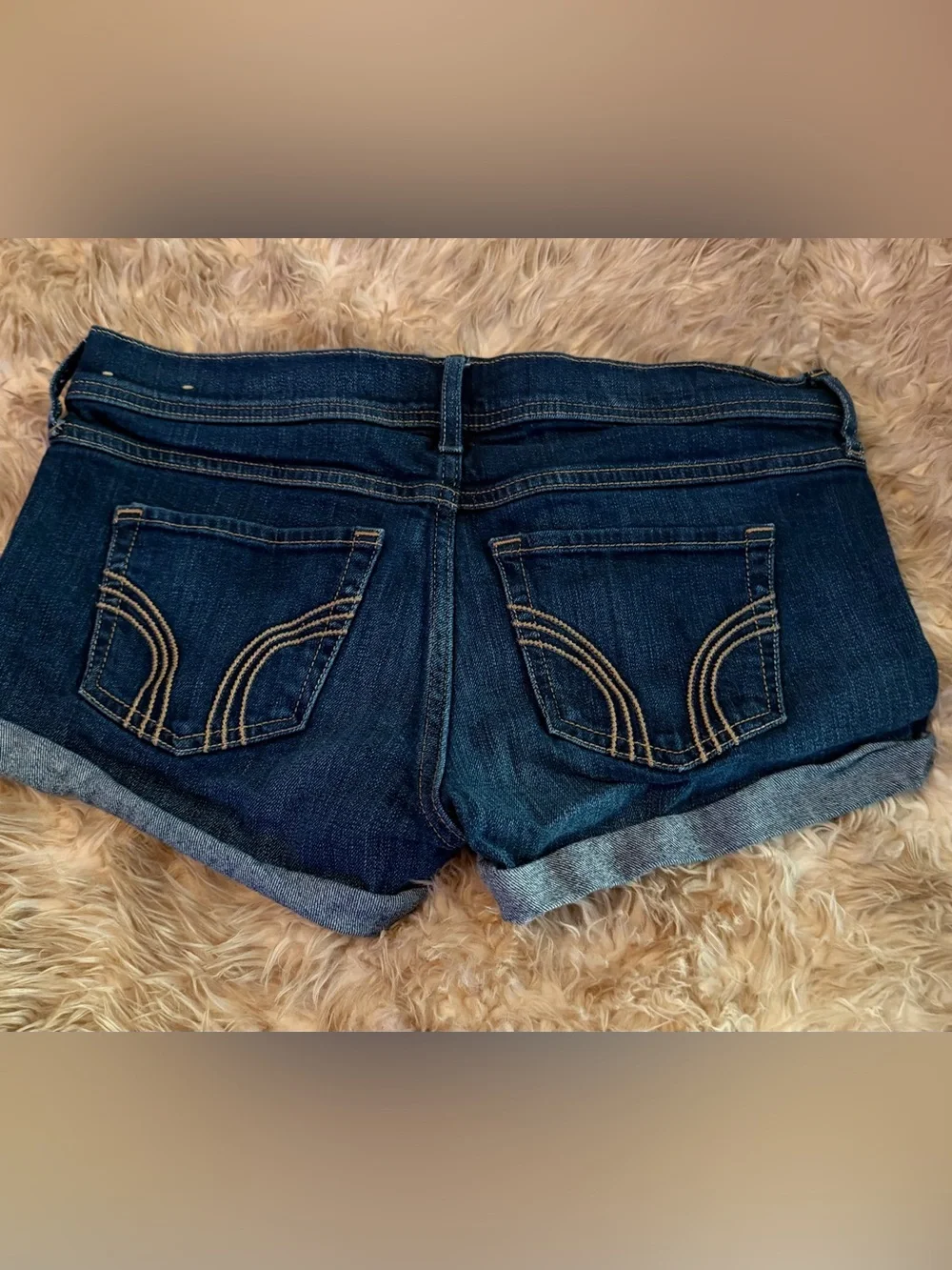 Hollister Rolled Cuff Denim Shorts